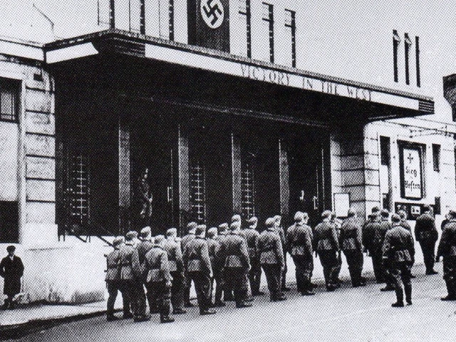 Germans requisition the Forum Cinema - locals welcome